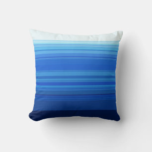 Blaue Streifen Kissen