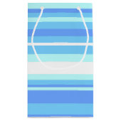 Blaue Streifen Kleine Geschenktüte (Rückseite)