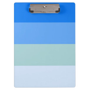 Blaue Streifen Klemmbrett
