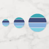 Blaue Streifen Konfetti (Vorderseiten)