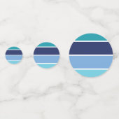 Blaue Streifen Konfetti (Rückseiten)