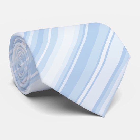 Blaue Streifen Krawatte (Gerollt)