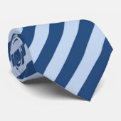 Blaue Streifen Krawatte (Gerollt)