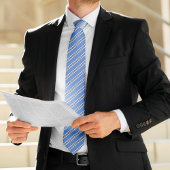 Blaue Streifen Krawatte