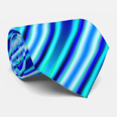 Blaue Streifen Krawatte (Gerollt)