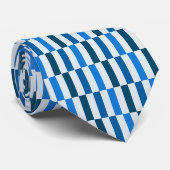 Blaue Streifen Krawatte (Gerollt)