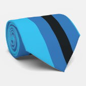 Blaue Streifen Krawatte (Gerollt)