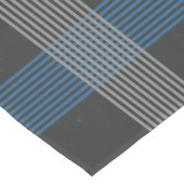 Blaue Streifen Kurzer Tischläufer (Ecke)