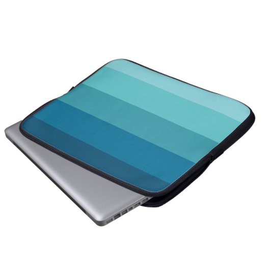 Blaue Streifen Laptopschutzhülle (Vorne Knopf)