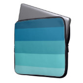 Blaue Streifen Laptopschutzhülle (Vorderseite Links)