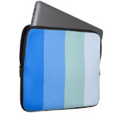 Blaue Streifen Laptopschutzhülle (Vorne Rechts)