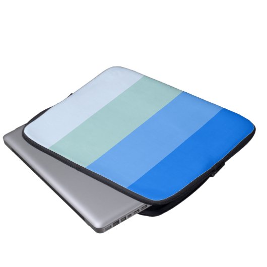 Blaue Streifen Laptopschutzhülle (Vorne Knopf)