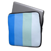 Blaue Streifen Laptopschutzhülle (Vorderseite Links)
