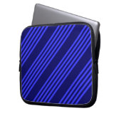 Blaue Streifen Laptopschutzhülle (Vorderseite Links)