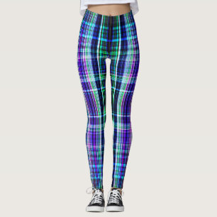 Blaue Streifen Leggings