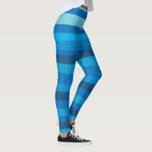 Blaue Streifen Leggings (Rechts)