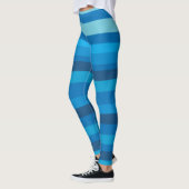 Blaue Streifen Leggings (Links)