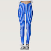 Blaue Streifen Leggings (Vorderseite)