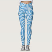 Blaue Streifen Leggings (Vorderseite)