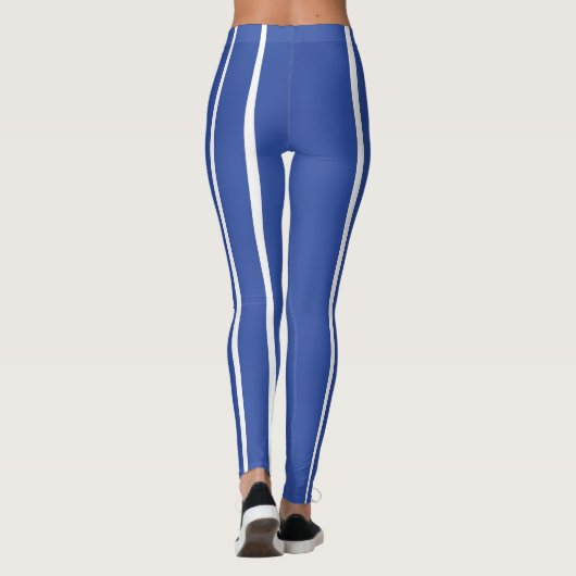 Blaue Streifen Leggings (Rückseite)