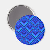 Blaue Streifen Magnet (Vorderseite/Rückseite)