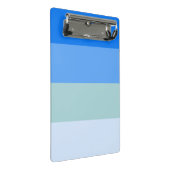 Blaue Streifen Mini Klemmbrett (Schrägansicht)