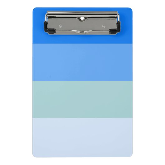 Blaue Streifen Mini Klemmbrett (Vorderseite)