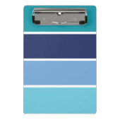 Blaue Streifen Mini Klemmbrett (Vorderseite)