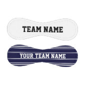 Blaue Streifen mit benutzerdefiniertem Monogramm Baseball (Paneele)