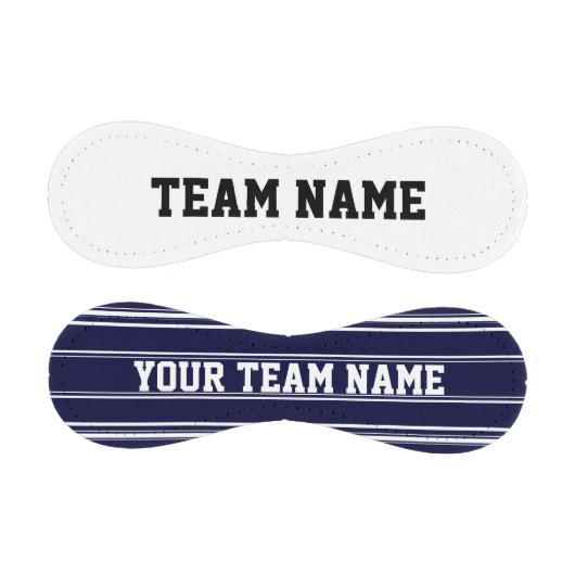 Blaue Streifen mit benutzerdefiniertem Monogramm Baseball (Paneele)