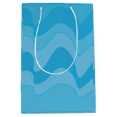 Blaue Streifen Mittlere Geschenktüte (Vorderseite)