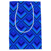 Blaue Streifen Mittlere Geschenktüte (Vorderseite)