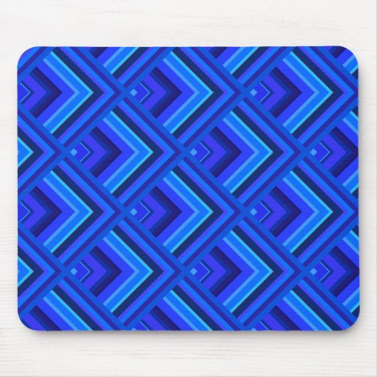 Blaue Streifen Mousepad (Vorne)