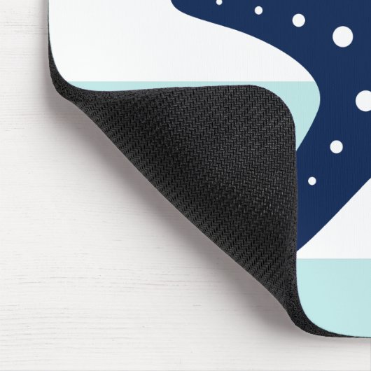 Blaue Streifen Mousepad (Ecke)