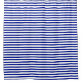 Blaue Streifen Muster Bath Duschvorhang (Vorderseite)