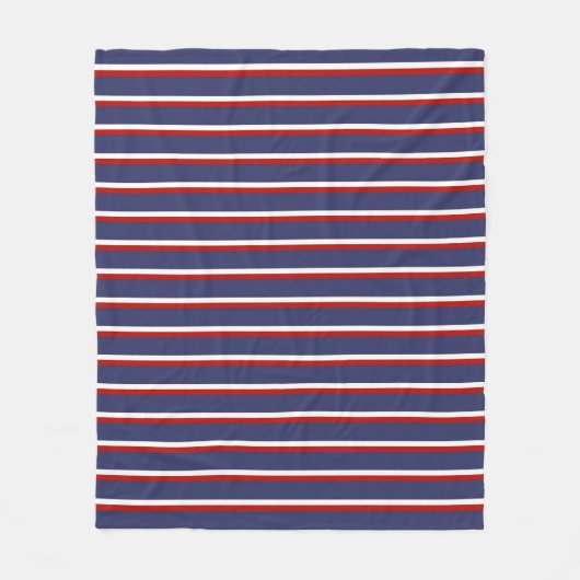 Blaue Streifen Muster Fleecedecke (Vorderseite)