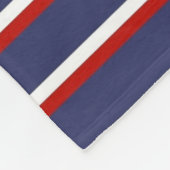 Blaue Streifen Muster Fleecedecke (Ecke)