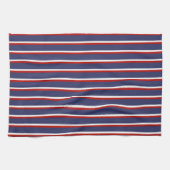 Blaue Streifen Muster Geschirrtuch (Horizontal)