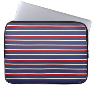 Blaue Streifen Muster Laptopschutzhülle