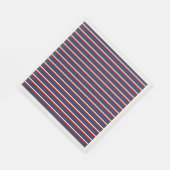 Blaue Streifen Muster Serviette (Ecke)