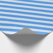 Blaue Streifen Musterlinien Geschenkpapier (Ecke)