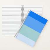 Blaue Streifen Notizblock (Innen)