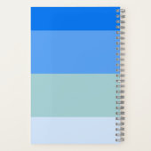 Blaue Streifen Notizblock (Rückseite)