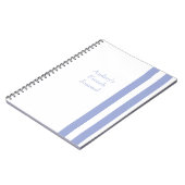 Blaue Streifen Notizblock (Linke Seite)