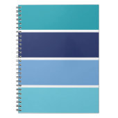 Blaue Streifen Notizblock (Vorderseite)