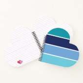 Blaue Streifen Notizblock (Innenseite)