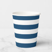 Blaue Streifen Papier Cup Pappbecher (Rückseite)