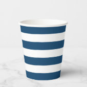 Blaue Streifen Papier Cup Pappbecher (Vorderseite)