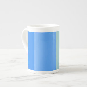 Blaue Streifen Porzellantasse