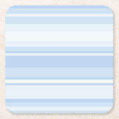 Blaue Streifen Rechteckiger Pappuntersetzer (Vorderseite)